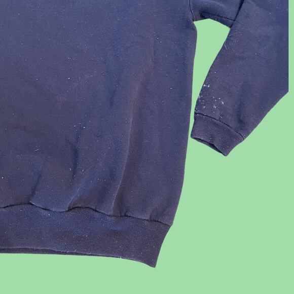 Hanes her way blue crewneck sweatshirt M - Picture 3 of 4